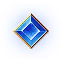 藍色方晶寶石象徵冷靜與精準，是智慧型戰士的象徵符號。